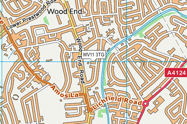 WV11 3TG map - OS VectorMap District (Ordnance Survey)