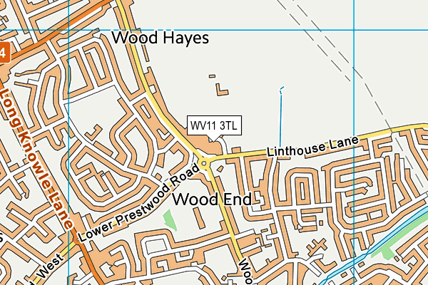 WV11 3TL map - OS VectorMap District (Ordnance Survey)