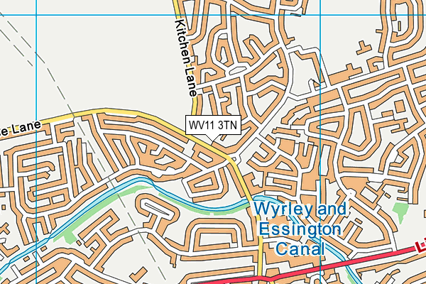 WV11 3TN map - OS VectorMap District (Ordnance Survey)