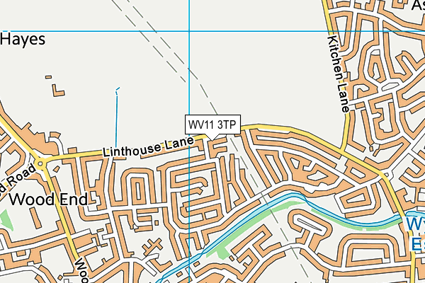 WV11 3TP map - OS VectorMap District (Ordnance Survey)