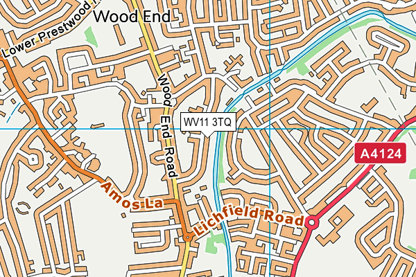 WV11 3TQ map - OS VectorMap District (Ordnance Survey)