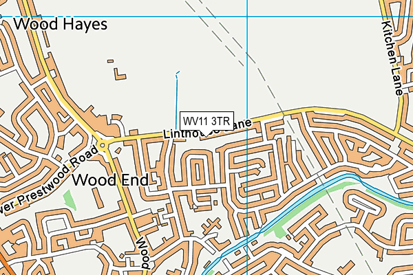 WV11 3TR map - OS VectorMap District (Ordnance Survey)