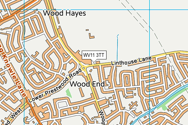 WV11 3TT map - OS VectorMap District (Ordnance Survey)