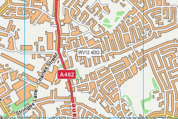 WV12 4DQ map - OS VectorMap District (Ordnance Survey)