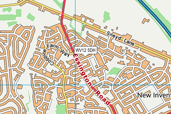 WV12 5DH map - OS VectorMap District (Ordnance Survey)