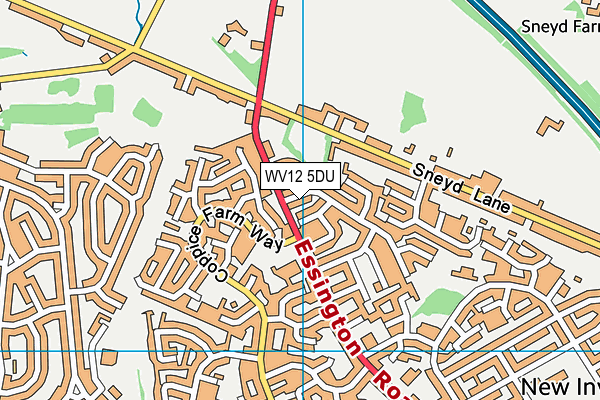 WV12 5DU map - OS VectorMap District (Ordnance Survey)