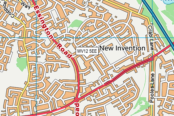 WV12 5EE map - OS VectorMap District (Ordnance Survey)