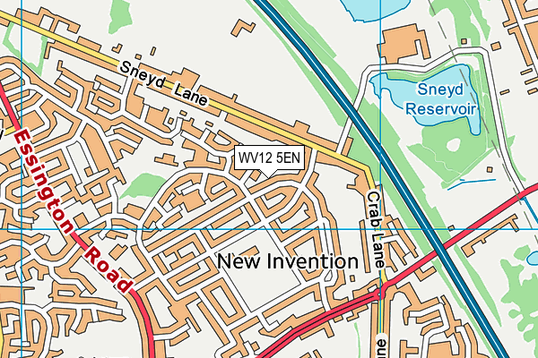 WV12 5EN map - OS VectorMap District (Ordnance Survey)