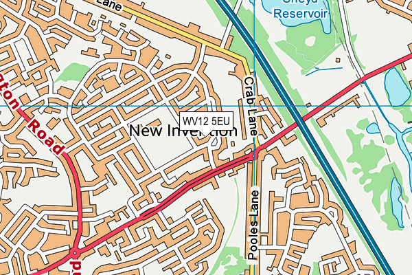 WV12 5EU map - OS VectorMap District (Ordnance Survey)