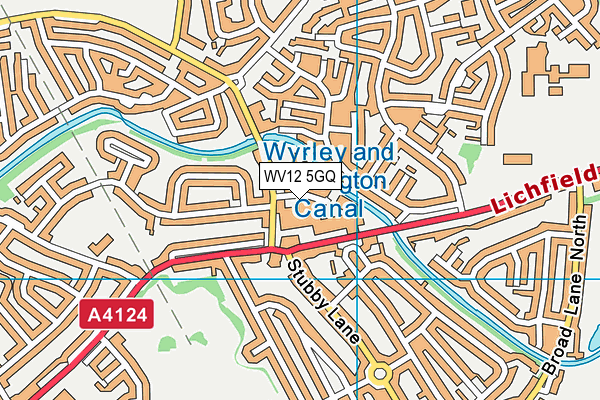 WV12 5GQ map - OS VectorMap District (Ordnance Survey)