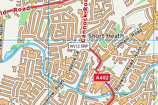 WV12 5RP map - OS VectorMap District (Ordnance Survey)