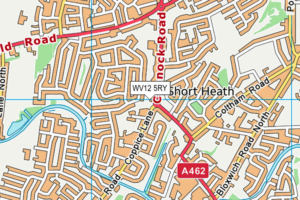 WV12 5RY map - OS VectorMap District (Ordnance Survey)