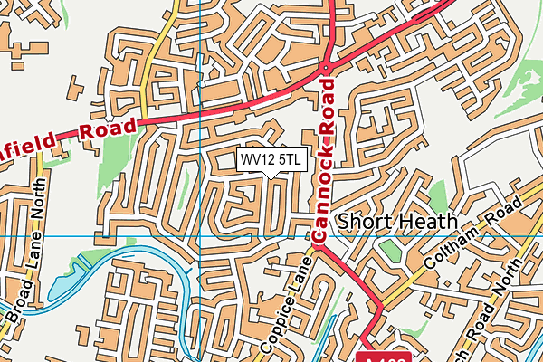 WV12 5TL map - OS VectorMap District (Ordnance Survey)