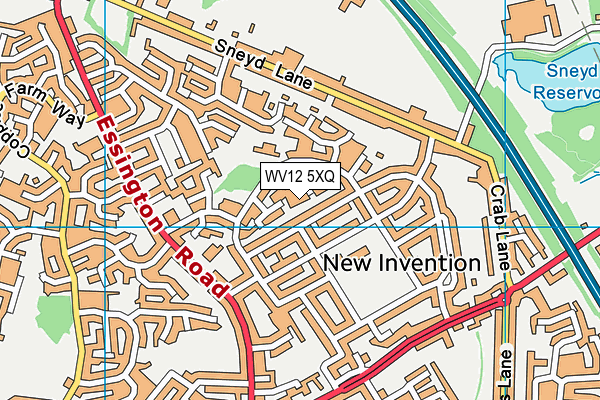 WV12 5XQ map - OS VectorMap District (Ordnance Survey)