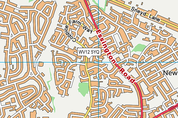WV12 5YQ map - OS VectorMap District (Ordnance Survey)