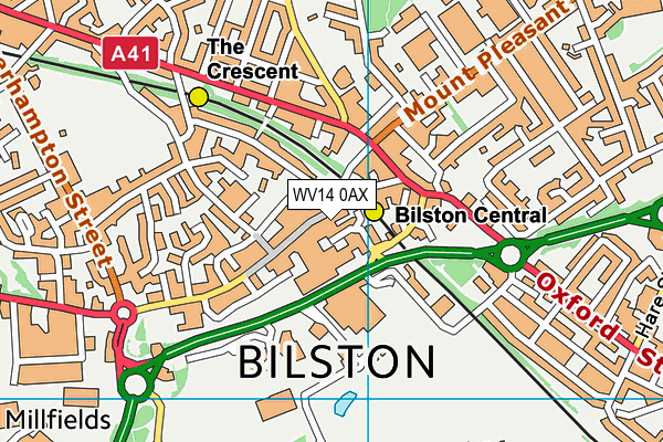 Map of PETES HOME PRODUCE (BILSTON) LIMITED at district scale