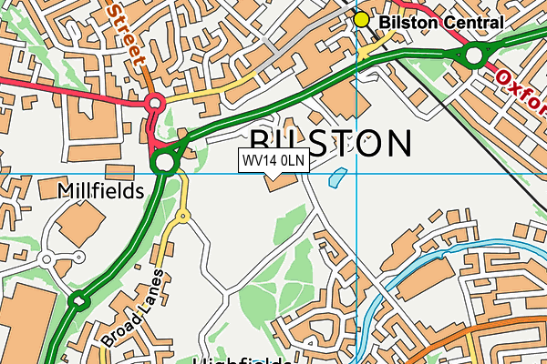 Ormiston SWB Academy map (WV14 0LN) - OS VectorMap District (Ordnance Survey)