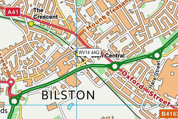 WV14 4AQ map - OS VectorMap District (Ordnance Survey)