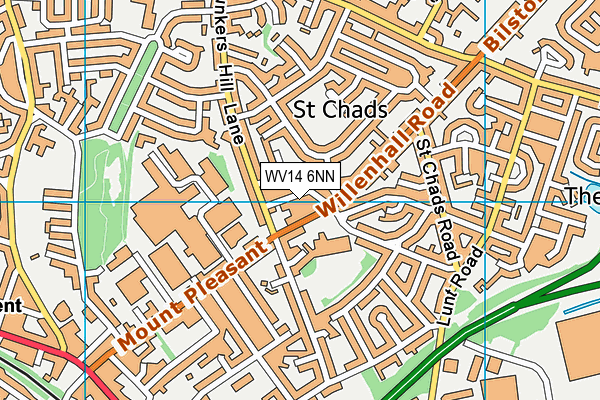 WV14 6NN map - OS VectorMap District (Ordnance Survey)