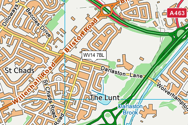 St Thomas More Catholic School, Willenhall map (WV14 7BL) - OS VectorMap District (Ordnance Survey)