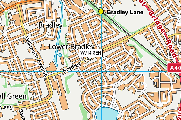 WV14 8EN map - OS VectorMap District (Ordnance Survey)