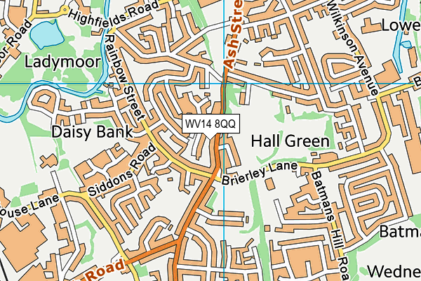 Map of THE WHITE HOUSE (COSELEY) LIMITED at district scale