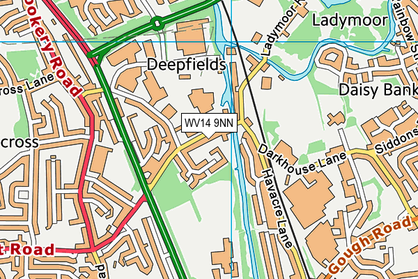 WV14 9NN map - OS VectorMap District (Ordnance Survey)