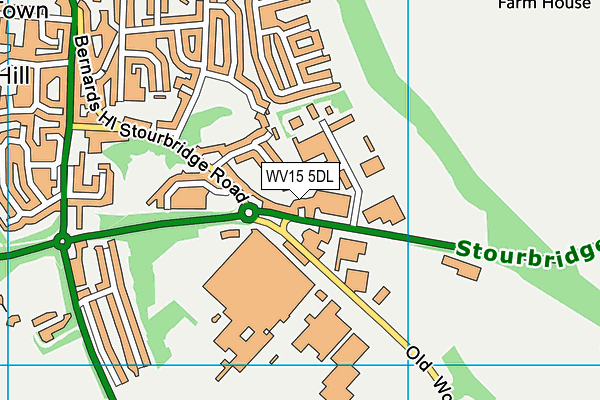 WV15 5DL map - OS VectorMap District (Ordnance Survey)