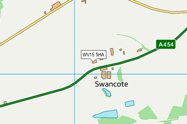 Swancote Health & Fitness Centre (Closed) map (WV15 5HA) - OS VectorMap District (Ordnance Survey)