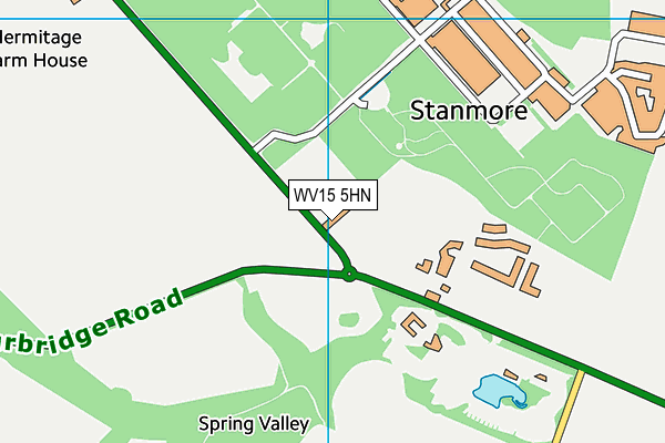 WV15 5HN map - OS VectorMap District (Ordnance Survey)