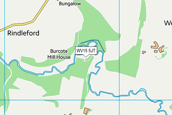 WV15 5JT map - OS VectorMap District (Ordnance Survey)