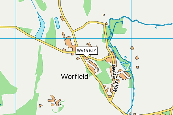 WV15 5JZ map - OS VectorMap District (Ordnance Survey)