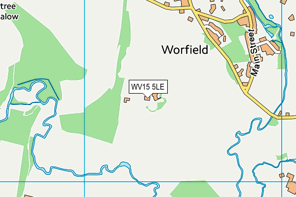 WV15 5LE map - OS VectorMap District (Ordnance Survey)