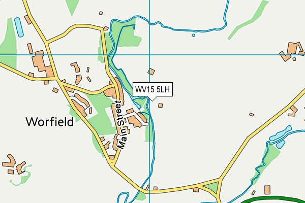 WV15 5LH map - OS VectorMap District (Ordnance Survey)