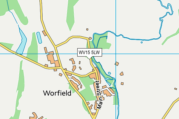 WV15 5LW map - OS VectorMap District (Ordnance Survey)