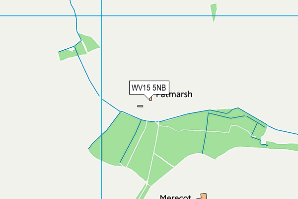 WV15 5NB map - OS VectorMap District (Ordnance Survey)