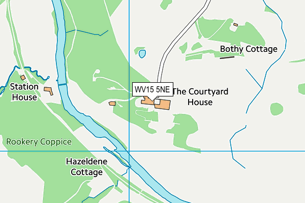 WV15 5NE map - OS VectorMap District (Ordnance Survey)