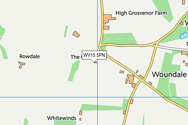 WV15 5PN map - OS VectorMap District (Ordnance Survey)