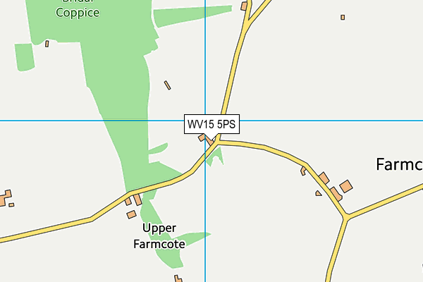 WV15 5PS map - OS VectorMap District (Ordnance Survey)