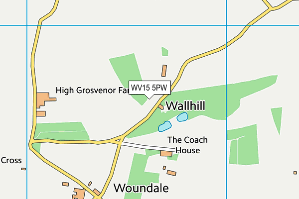 WV15 5PW map - OS VectorMap District (Ordnance Survey)