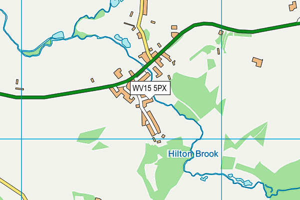 WV15 5PX map - OS VectorMap District (Ordnance Survey)