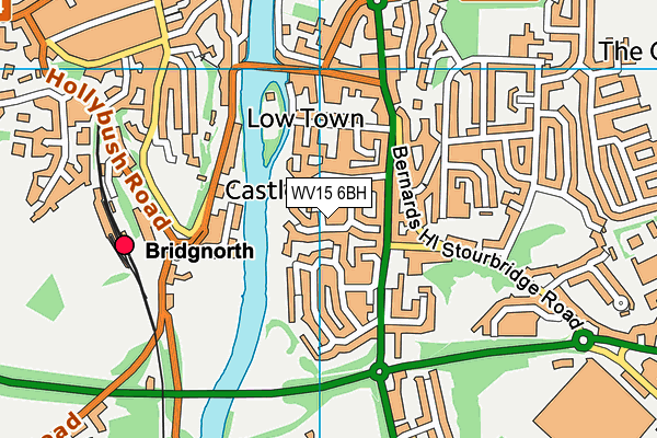 WV15 6BH map - OS VectorMap District (Ordnance Survey)