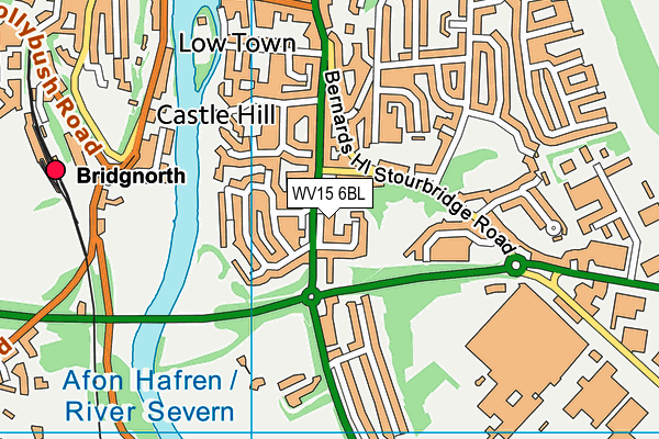 WV15 6BL map - OS VectorMap District (Ordnance Survey)