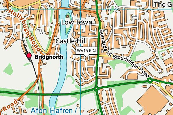 WV15 6DJ map - OS VectorMap District (Ordnance Survey)