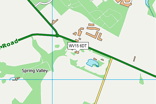 WV15 6DT map - OS VectorMap District (Ordnance Survey)