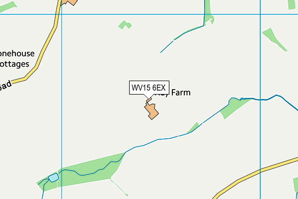 WV15 6EX map - OS VectorMap District (Ordnance Survey)