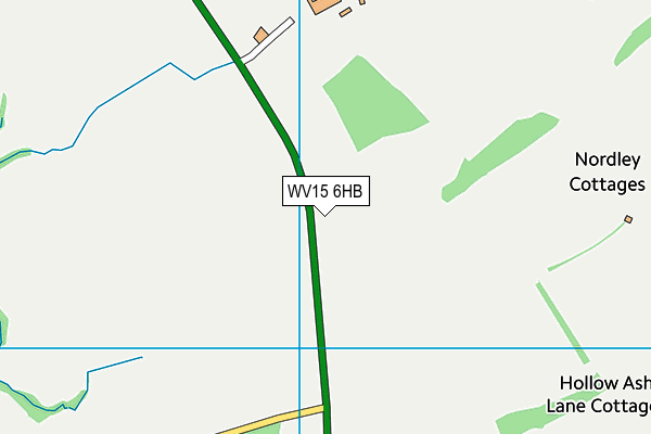 WV15 6HB map - OS VectorMap District (Ordnance Survey)