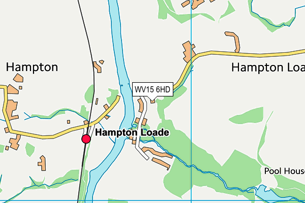WV15 6HD map - OS VectorMap District (Ordnance Survey)