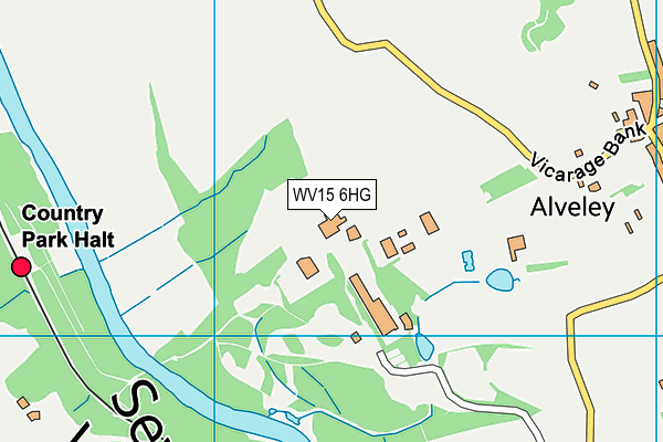 WV15 6HG map - OS VectorMap District (Ordnance Survey)