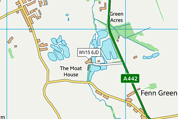 WV15 6JD map - OS VectorMap District (Ordnance Survey)